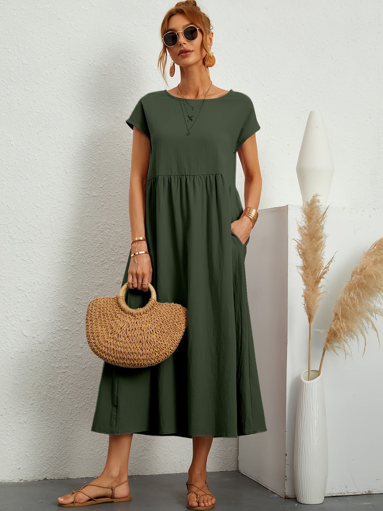 Robe Femme Sans Manches Chic et Confortable