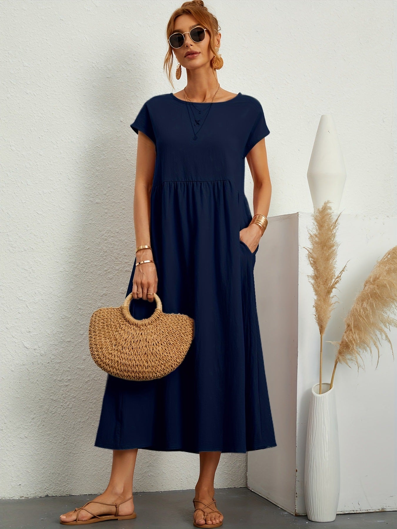 Robe Femme Sans Manches Chic et Confortable