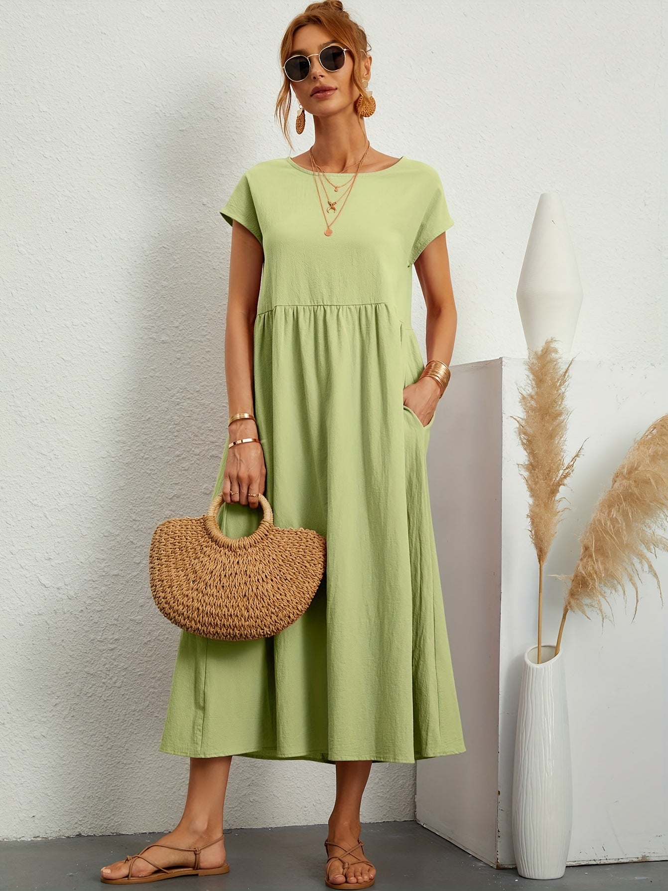 Robe Femme Sans Manches Chic et Confortable