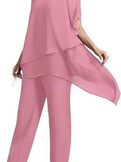 Ensemble Femme Asymétrique en Mousseline