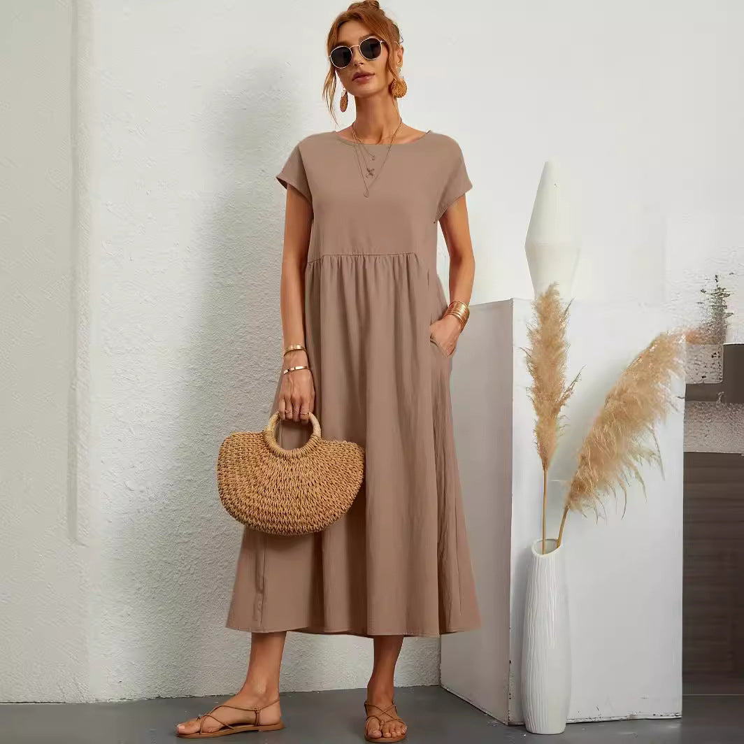Robe Femme Sans Manches Chic et Confortable